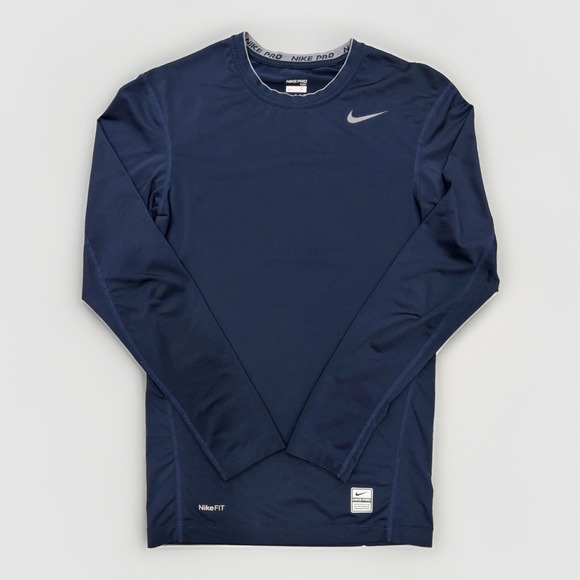 Nike Other - Nike Pro Tight Shirt Blue Compression Men S Athletic Base Layer Long Sleeve